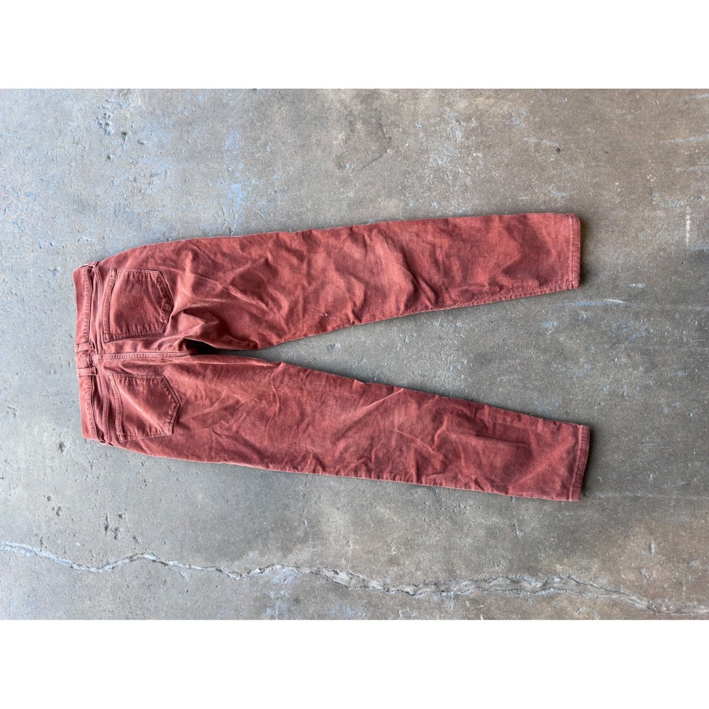Lucky Brand Sofia Skinny Corduroy Pants Rust Orange Terracotta Size 2/26 - Picture 4 of 5